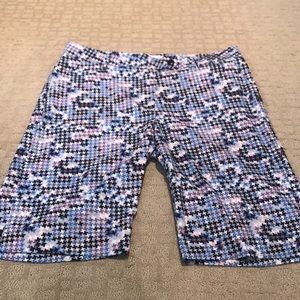 Just listed ❤️ fun purple gray navy and white golf shorts